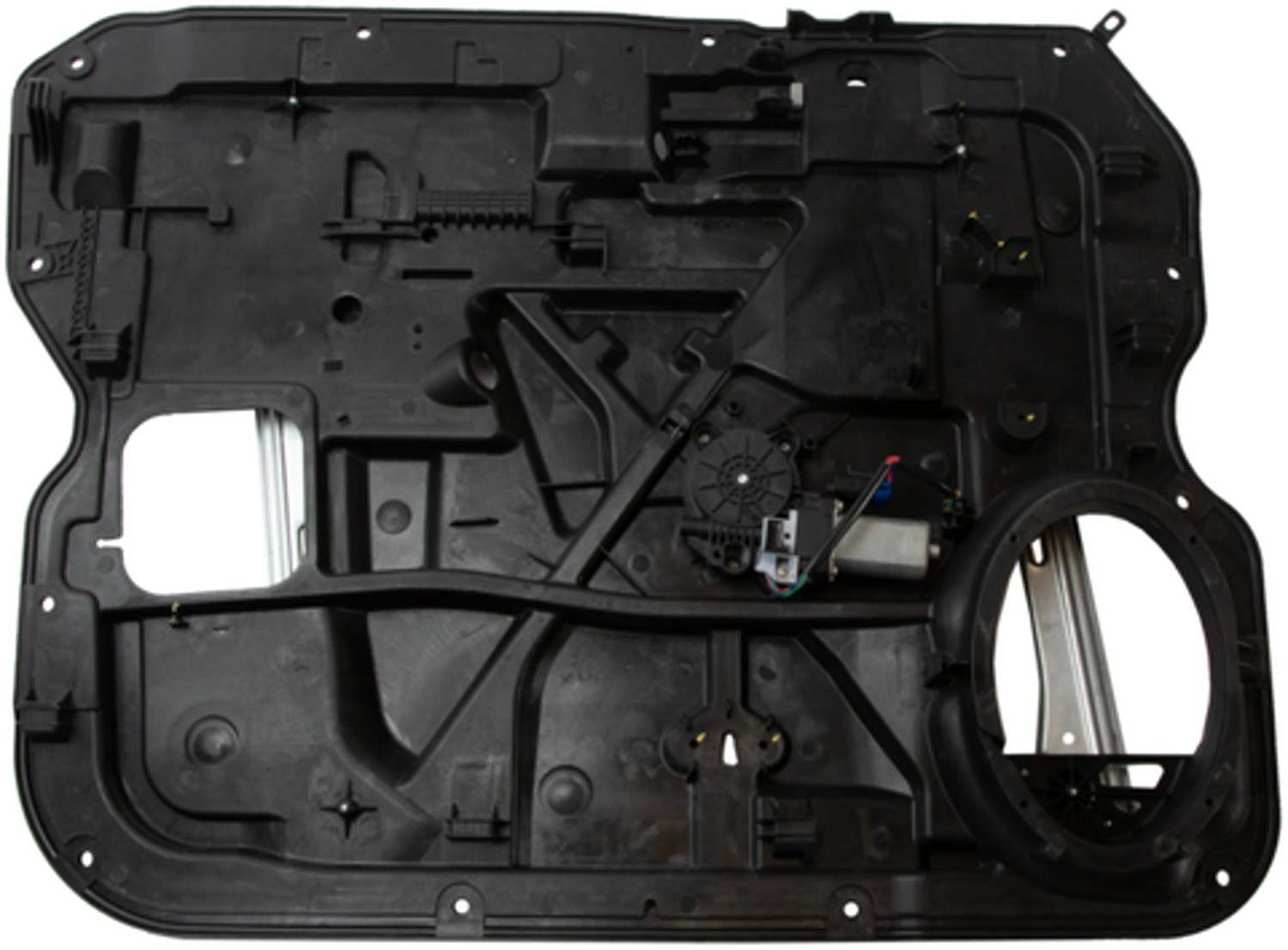 Back View of Front Left Power Window Motor and Regulator Assembly ACI 386000