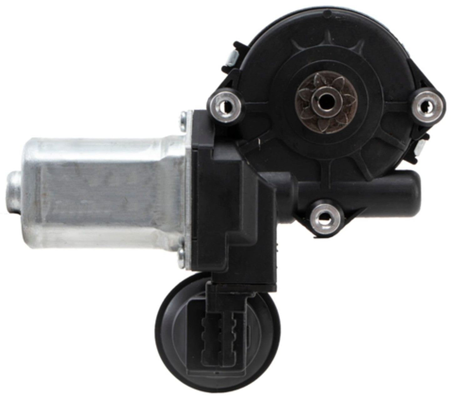 Front View of Front Left Power Window Motor ACI 388396