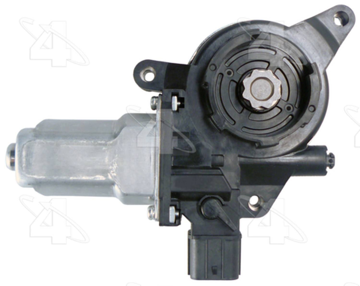 Angle View of Front Left Power Window Motor ACI 388560