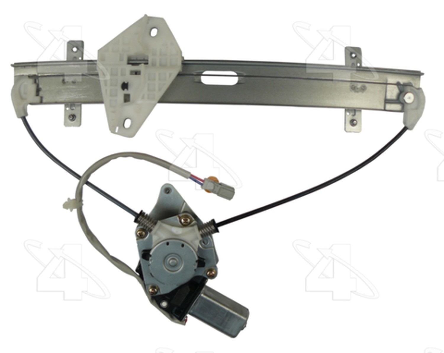 Angle View of Front Right Power Window Motor and Regulator Assembly ACI 388576