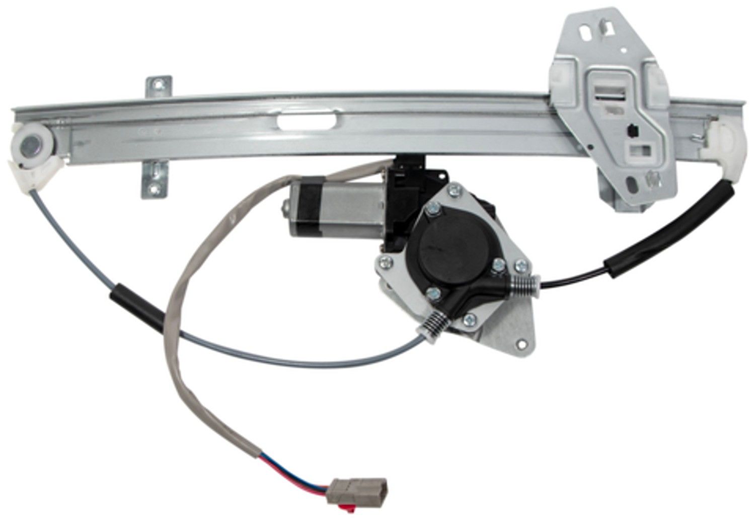 Angle View of Front Left Power Window Motor and Regulator Assembly ACI 388581