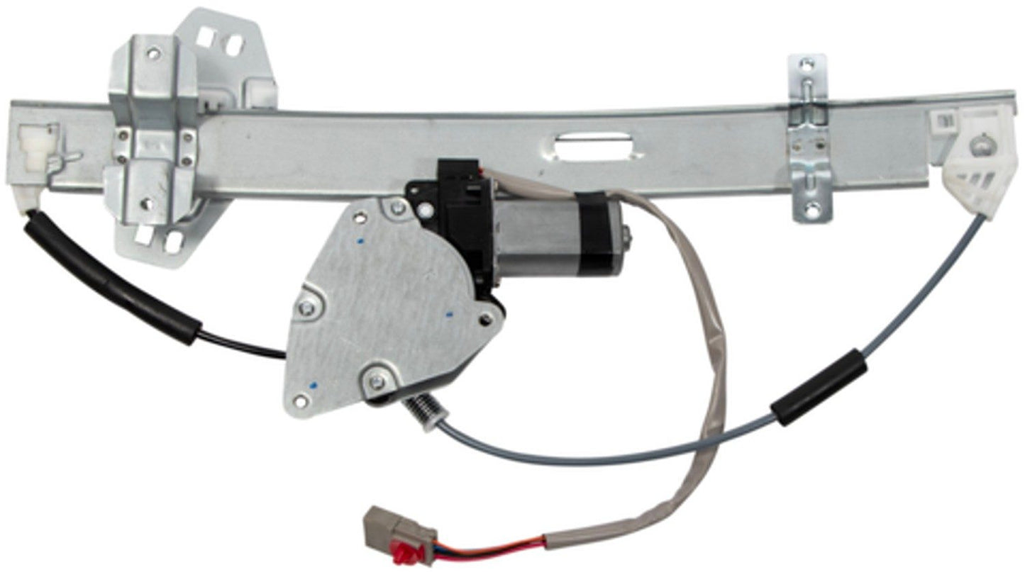 Back View of Front Left Power Window Motor and Regulator Assembly ACI 388581