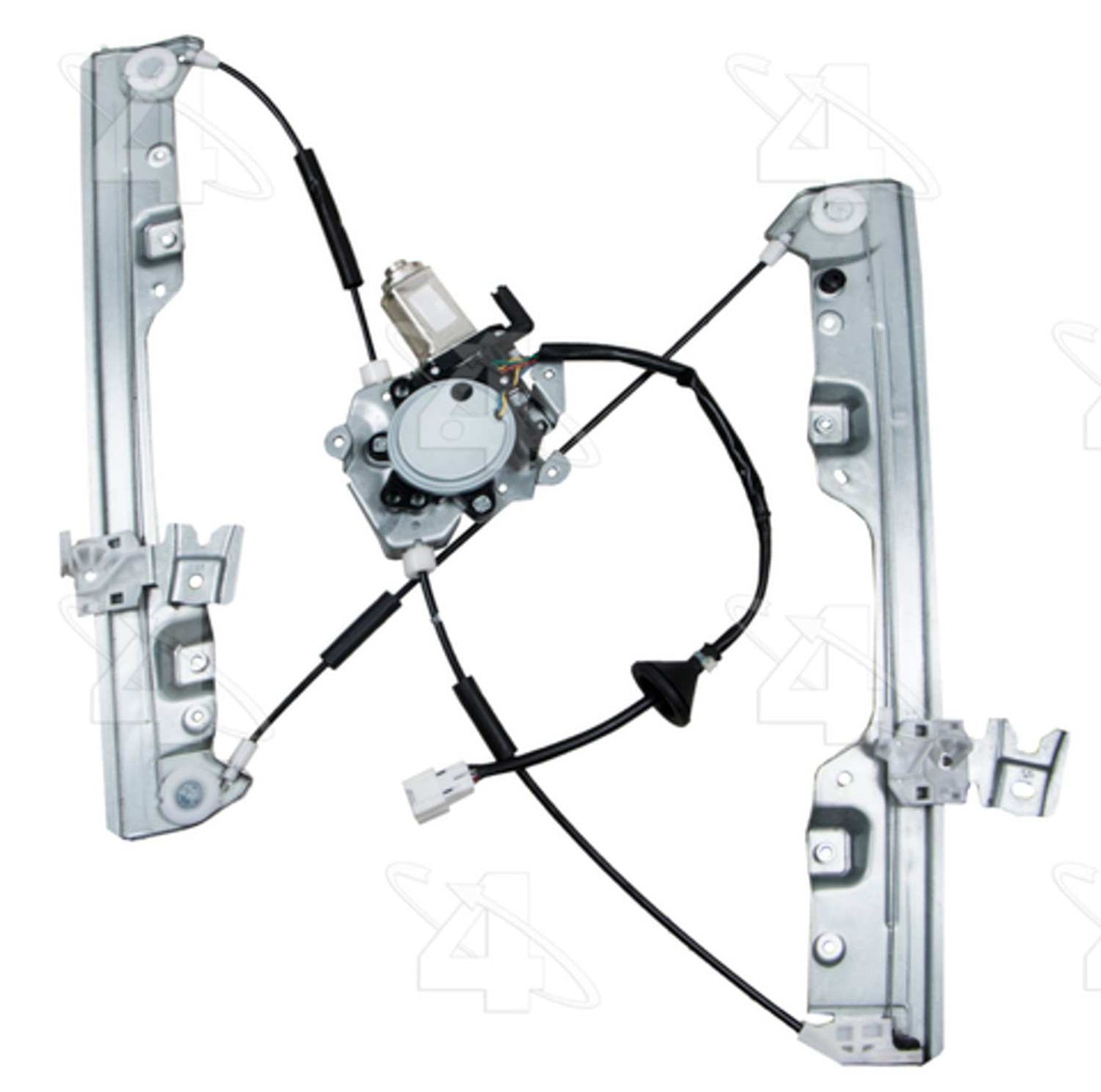 Angle View of Front Right Power Window Motor and Regulator Assembly ACI 388615