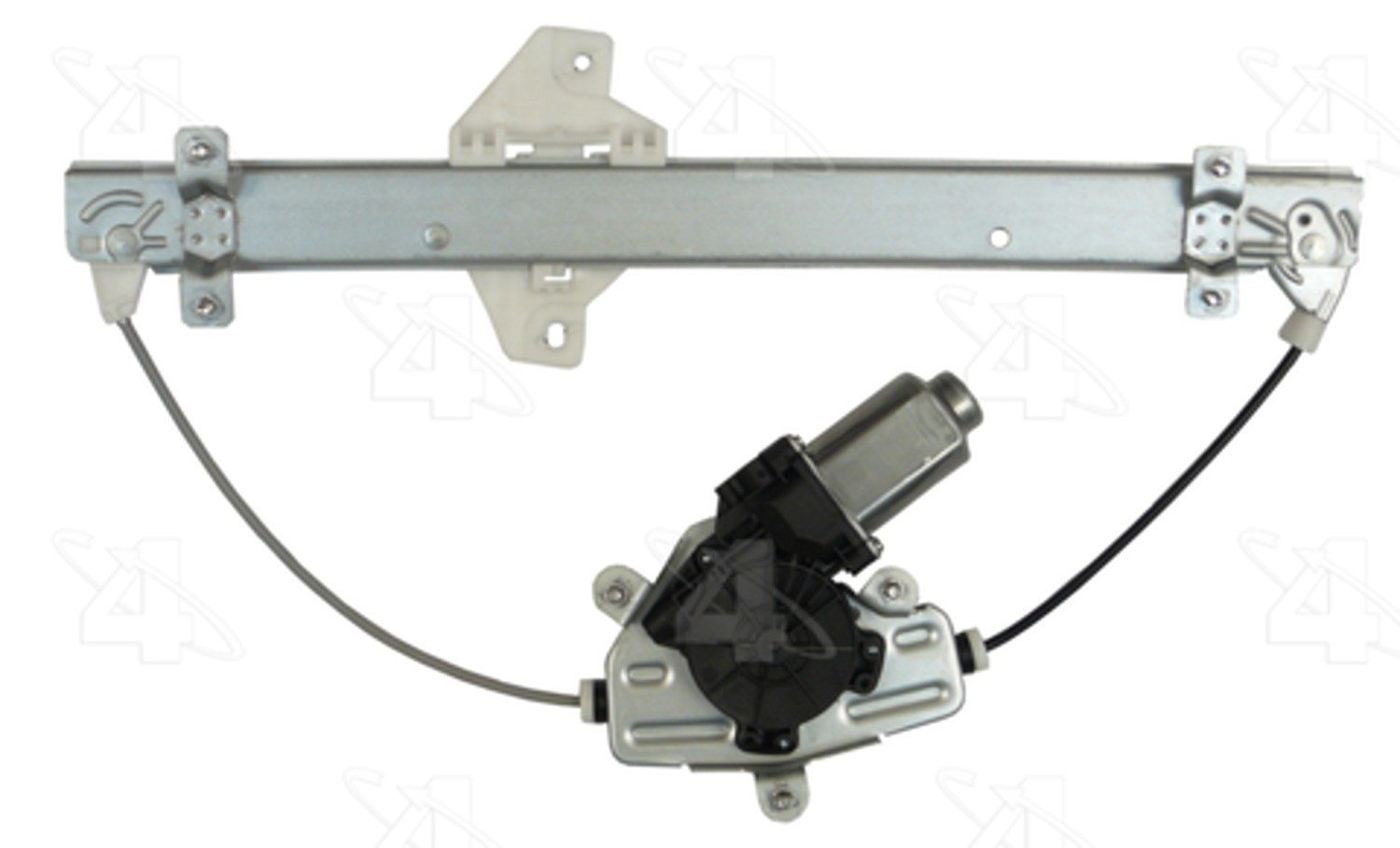 Back View of Rear Left Power Window Motor and Regulator Assembly ACI 389056
