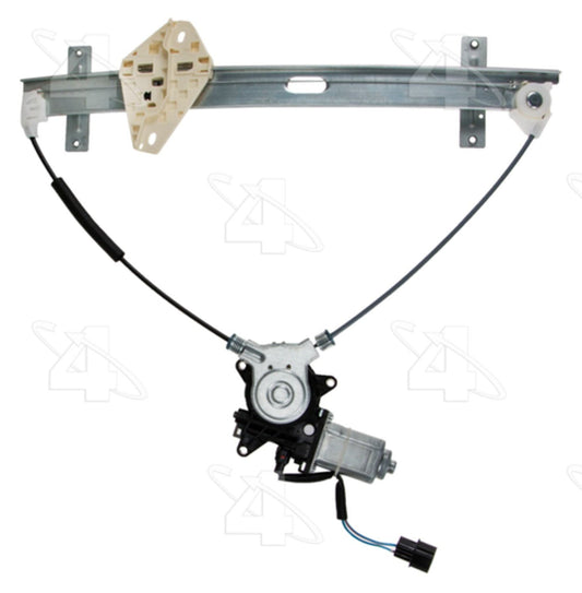 Angle View of Front Right Power Window Motor and Regulator Assembly ACI 389098