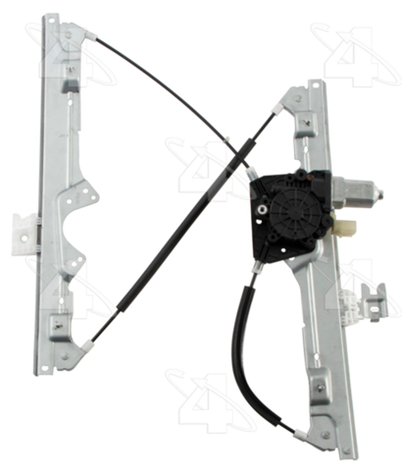 Back View of Front Left Power Window Motor and Regulator Assembly ACI 389214