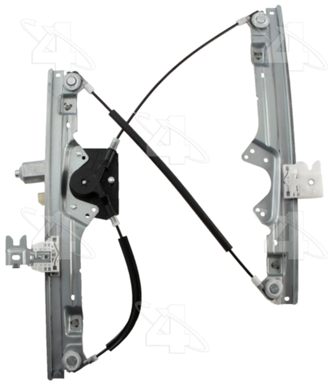 Front View of Front Left Power Window Motor and Regulator Assembly ACI 389214