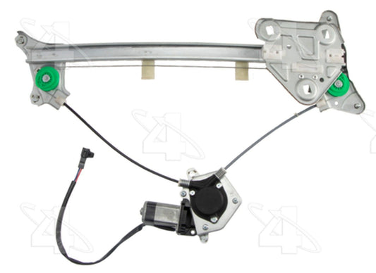Angle View of Front Left Power Window Motor and Regulator Assembly ACI 389308