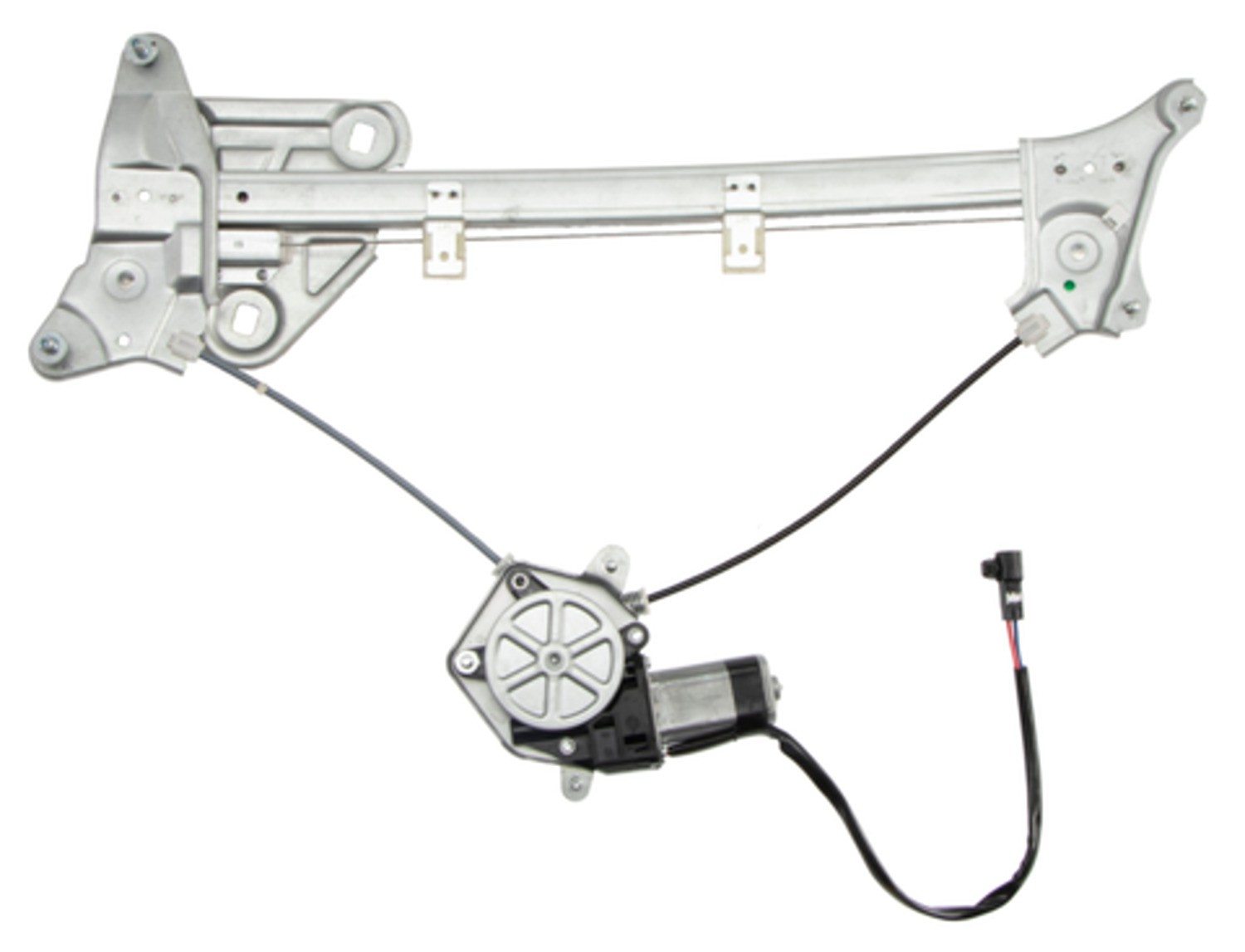 Back View of Front Left Power Window Motor and Regulator Assembly ACI 389308