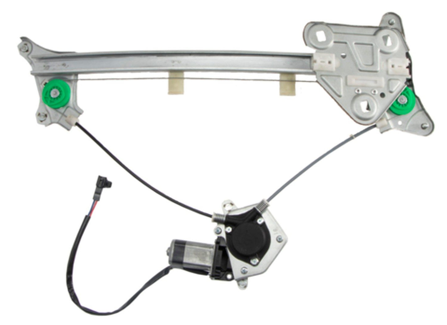 Front View of Front Left Power Window Motor and Regulator Assembly ACI 389308