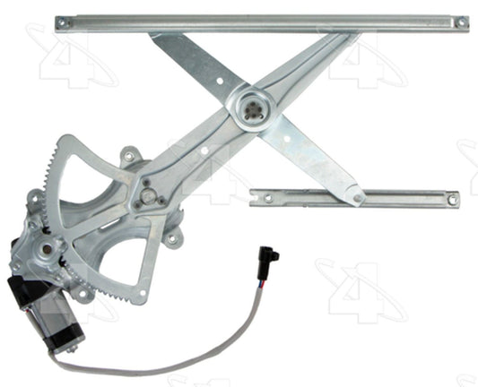 Angle View of Front Left Power Window Motor and Regulator Assembly ACI 389314