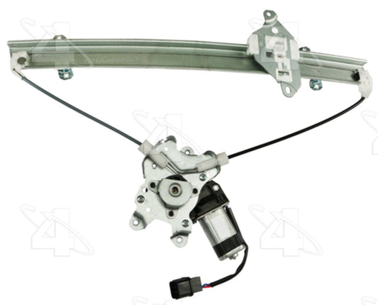 Angle View of Front Left Power Window Motor and Regulator Assembly ACI 389407