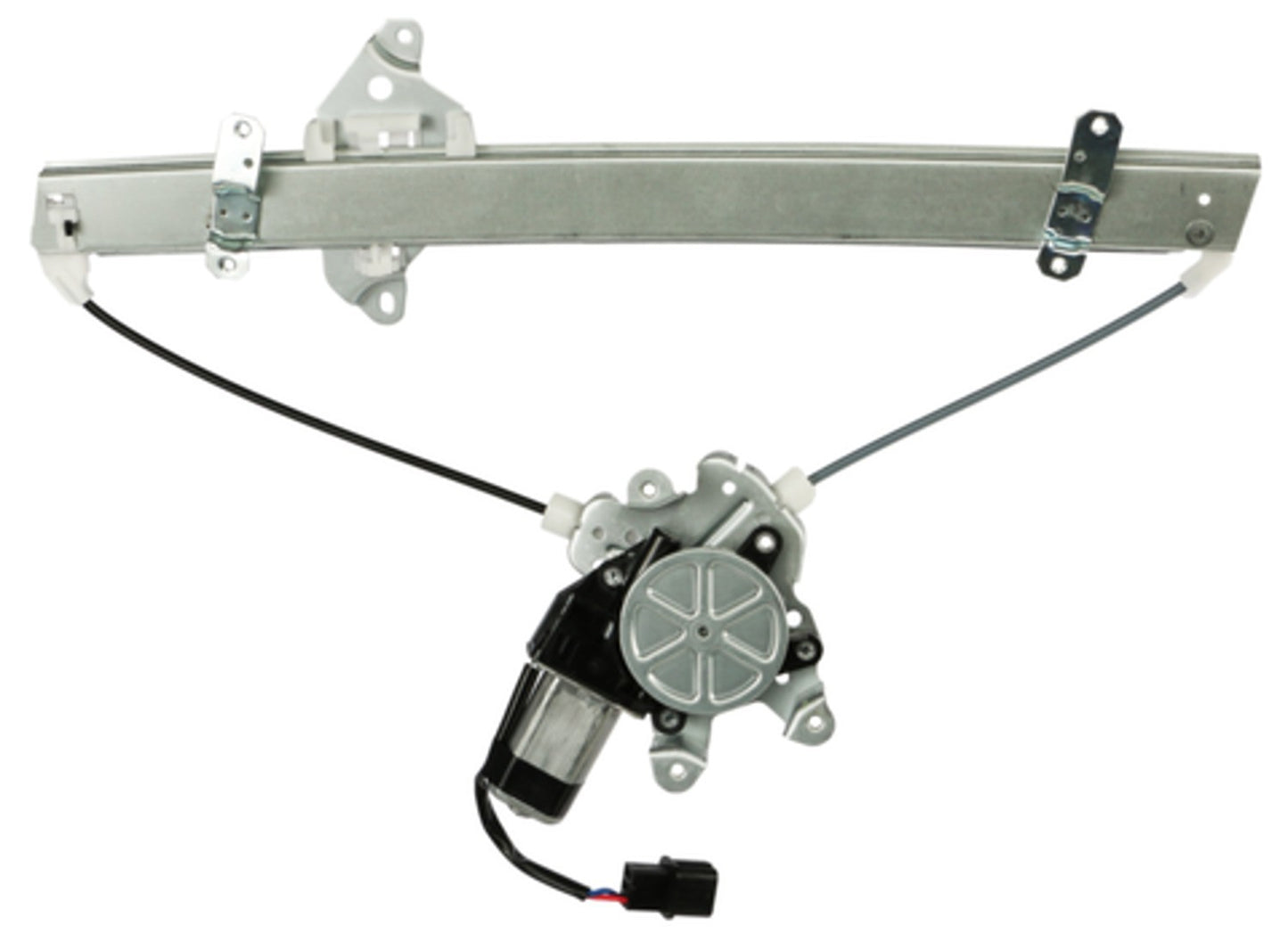 Back View of Front Left Power Window Motor and Regulator Assembly ACI 389407