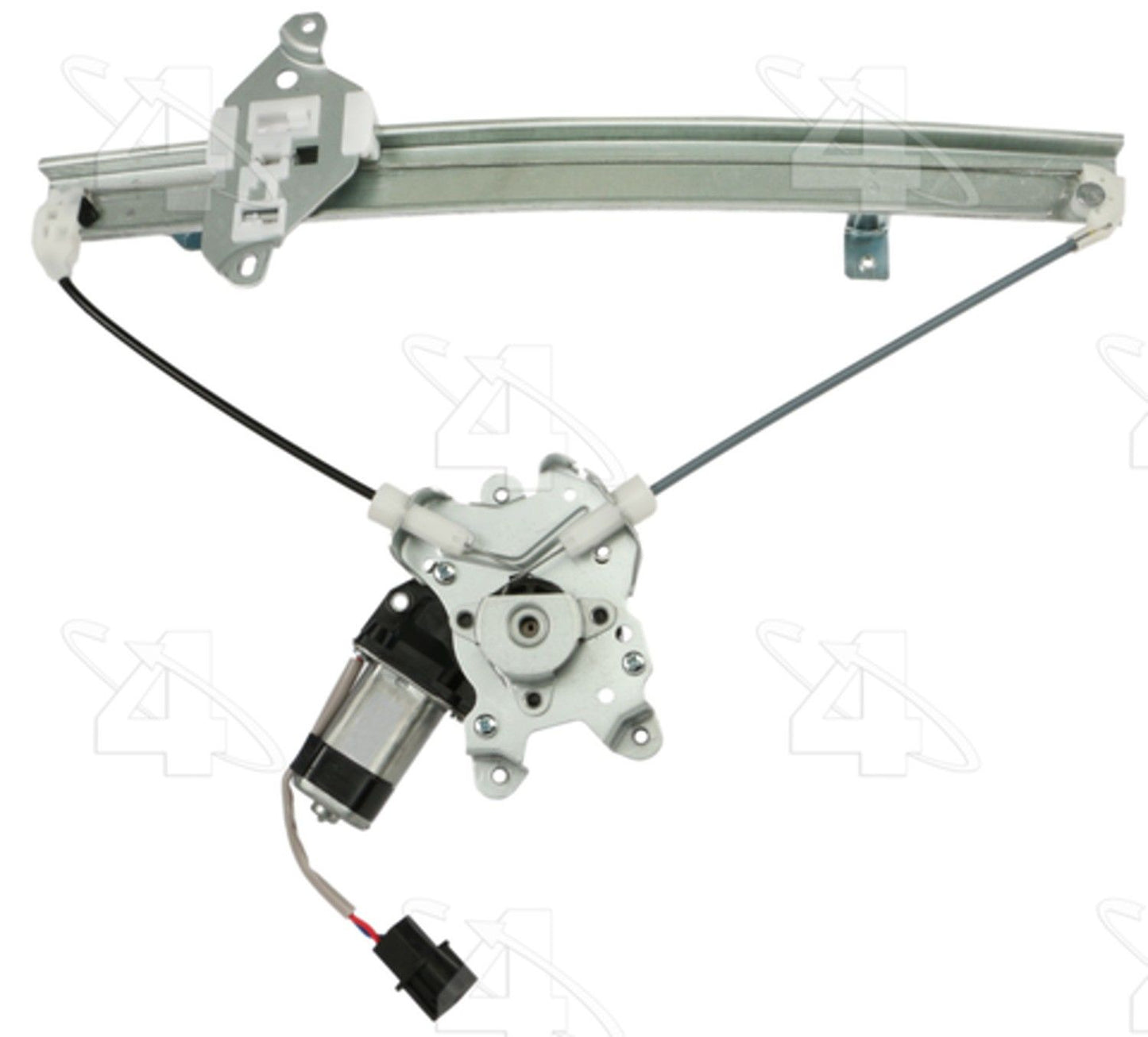 Angle View of Rear Right Power Window Motor and Regulator Assembly ACI 389410