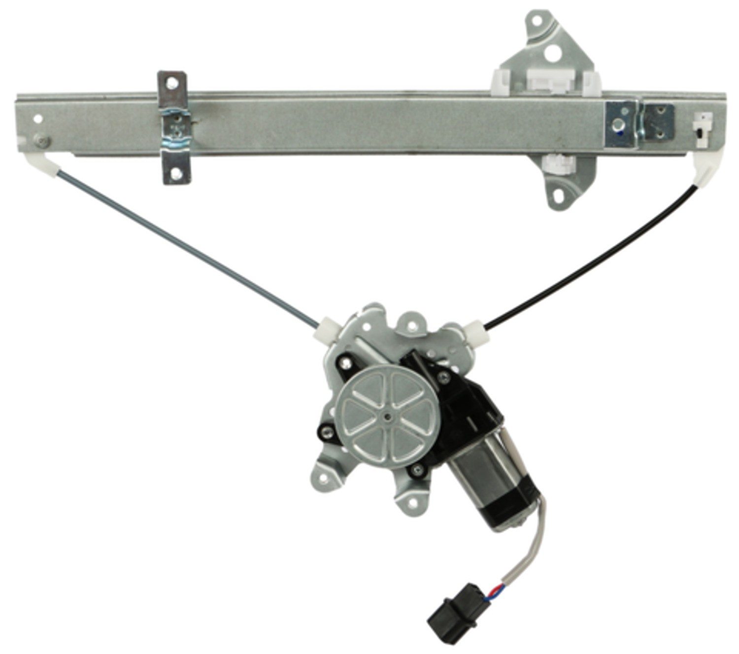 Back View of Rear Right Power Window Motor and Regulator Assembly ACI 389410