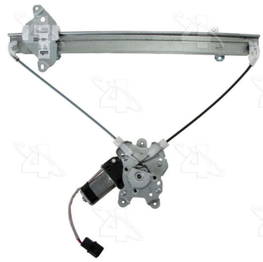 Angle View of Front Left Power Window Motor and Regulator Assembly ACI 389530