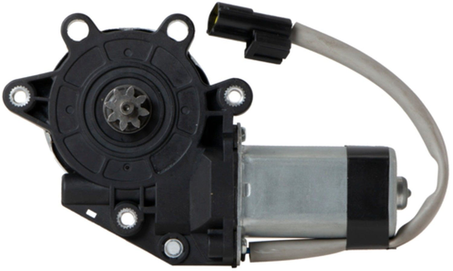 Front View of Front Left Power Window Motor ACI 389556