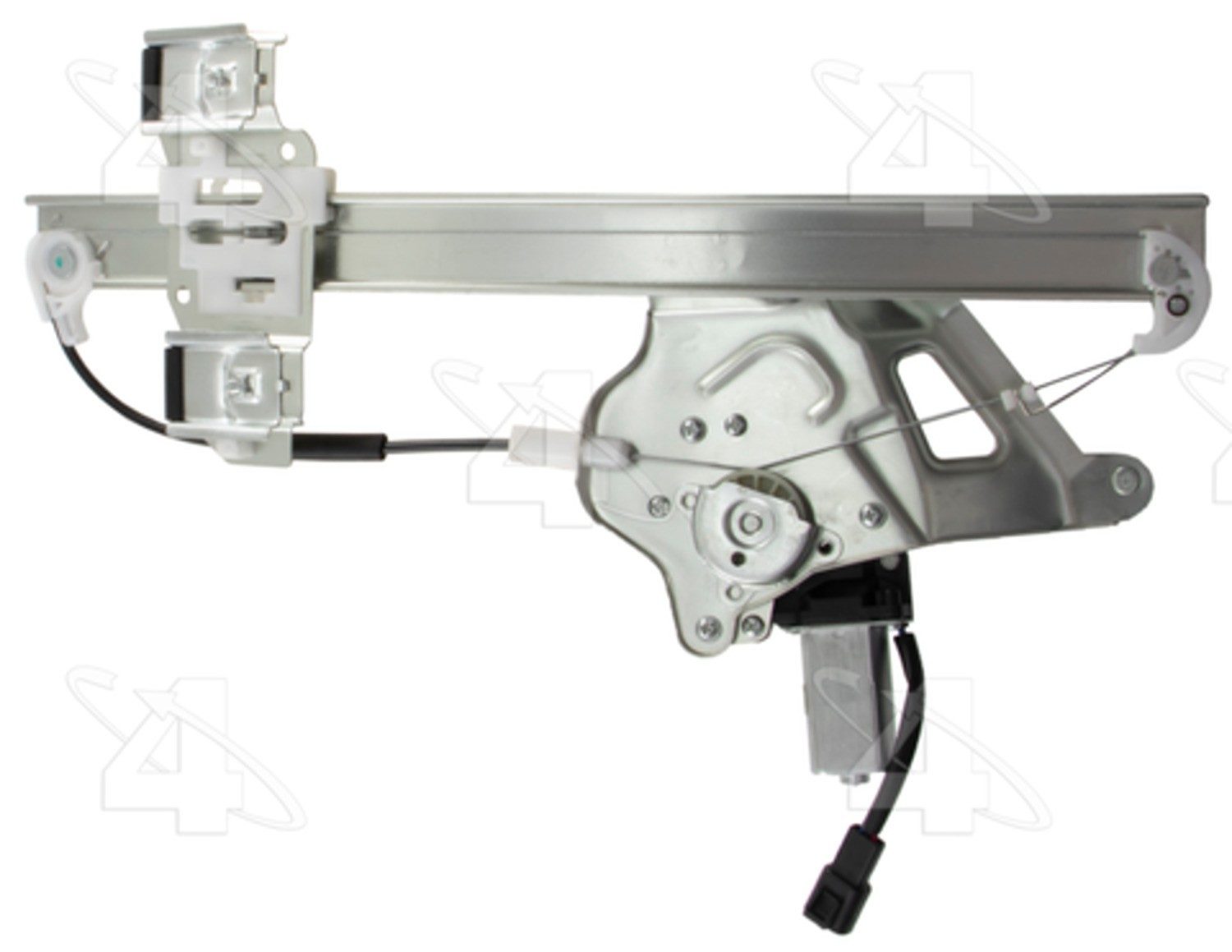 Angle View of Front Left Power Window Motor and Regulator Assembly ACI 82132