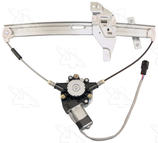 Angle View of Front Left Power Window Motor and Regulator Assembly ACI 82240