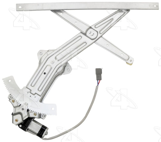 Angle View of Front Left Power Window Motor and Regulator Assembly ACI 83236