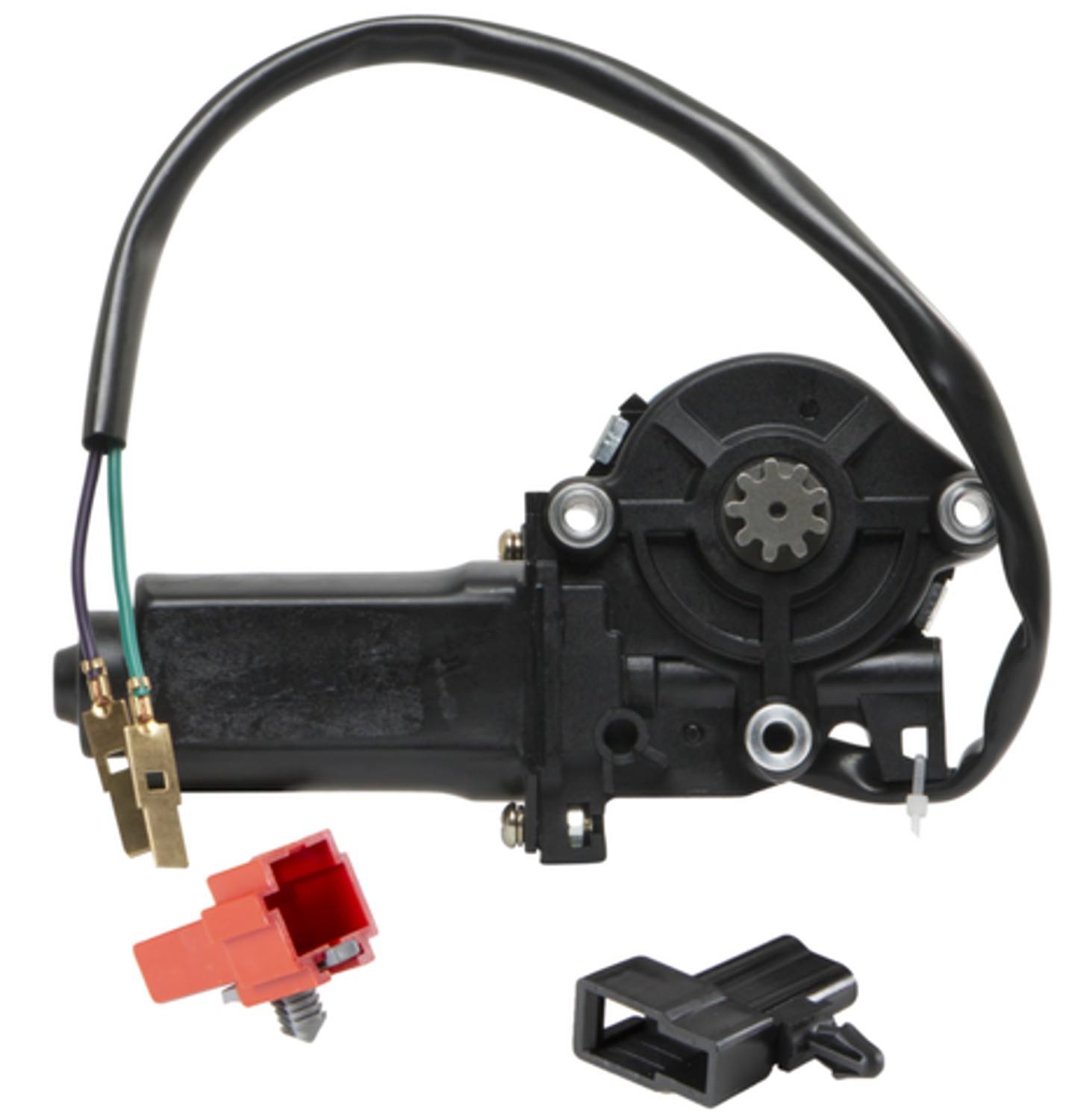 Front View of Front Left Power Window Motor ACI 86560