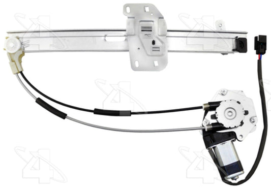 Angle View of Front Left Power Window Motor and Regulator Assembly ACI 86834