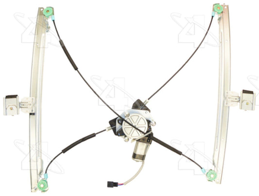 Angle View of Front Left Power Window Motor and Regulator Assembly ACI 86842