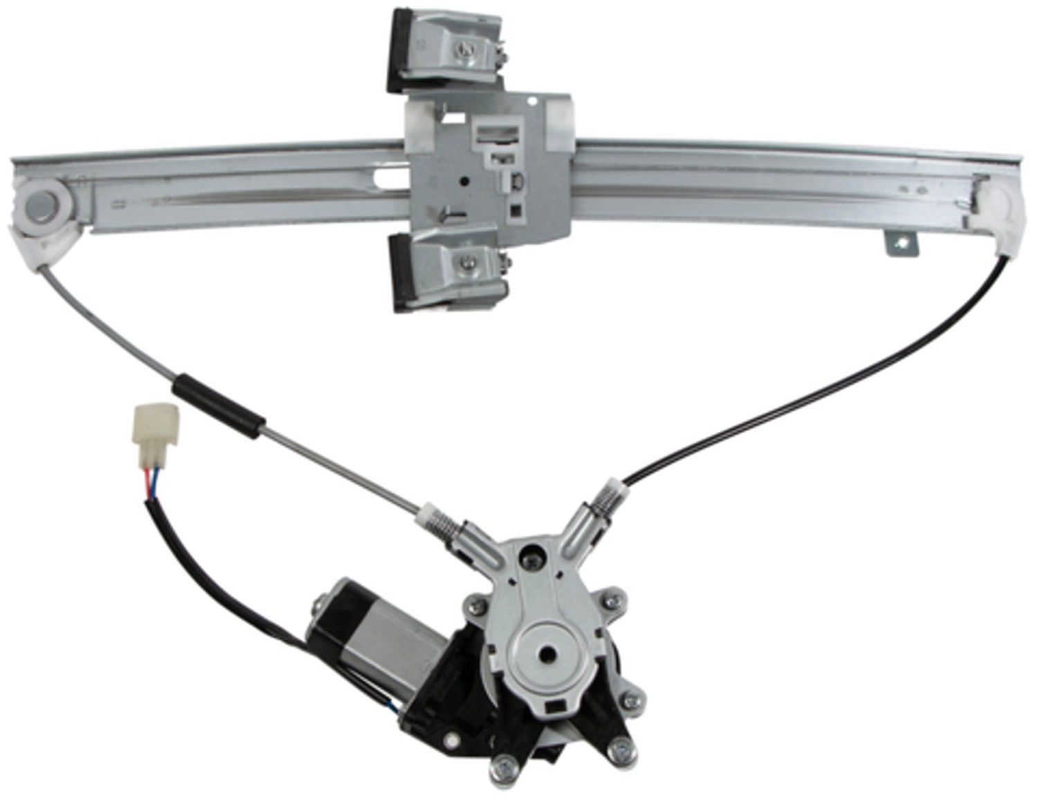 Angle View of Front Left Power Window Motor and Regulator Assembly ACI 86890