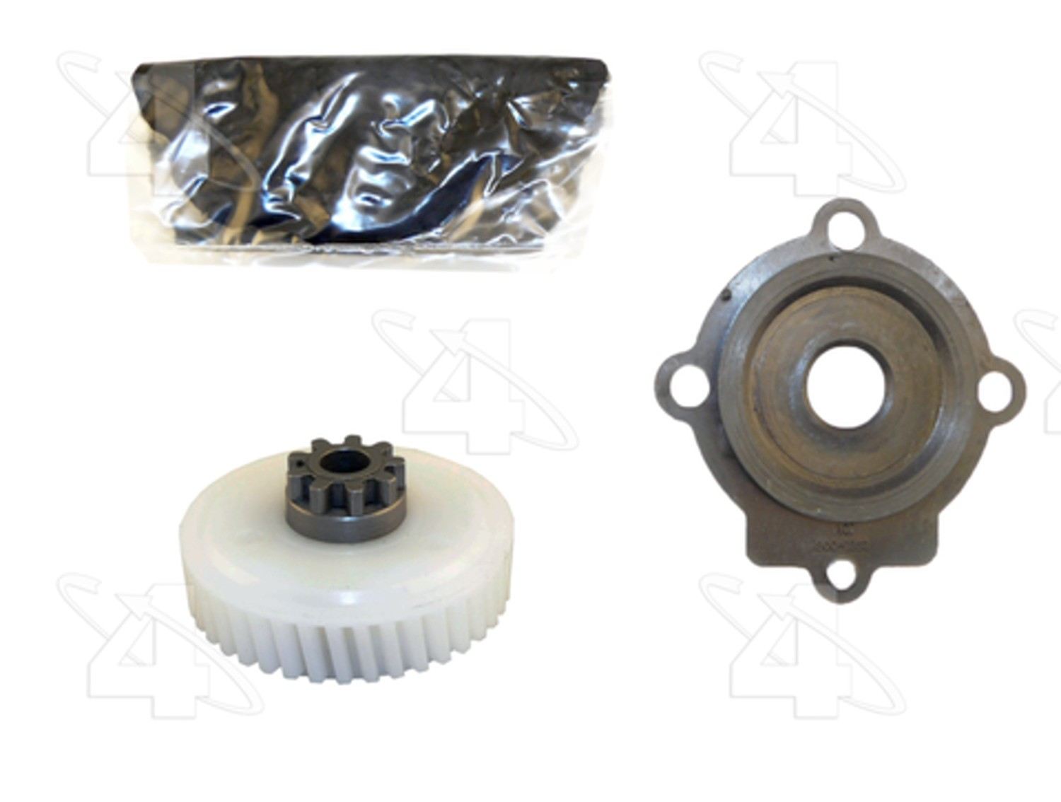 Angle View of Front Left Power Window Motor Gear Kit ACI 87433