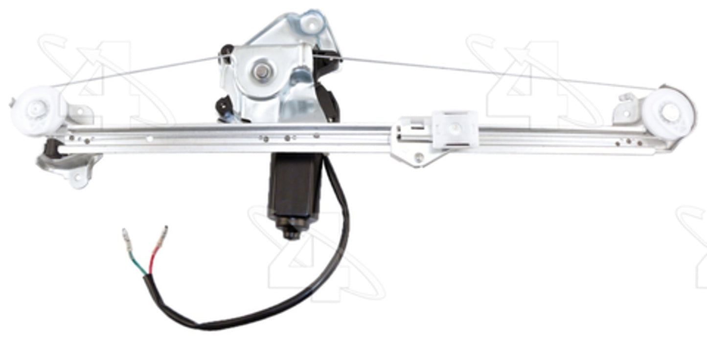 Front View of Rear Left Power Window Motor and Regulator Assembly ACI 88022