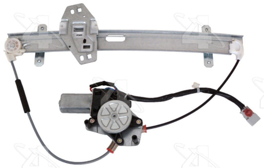 Angle View of Front Left Power Window Motor and Regulator Assembly ACI 88154