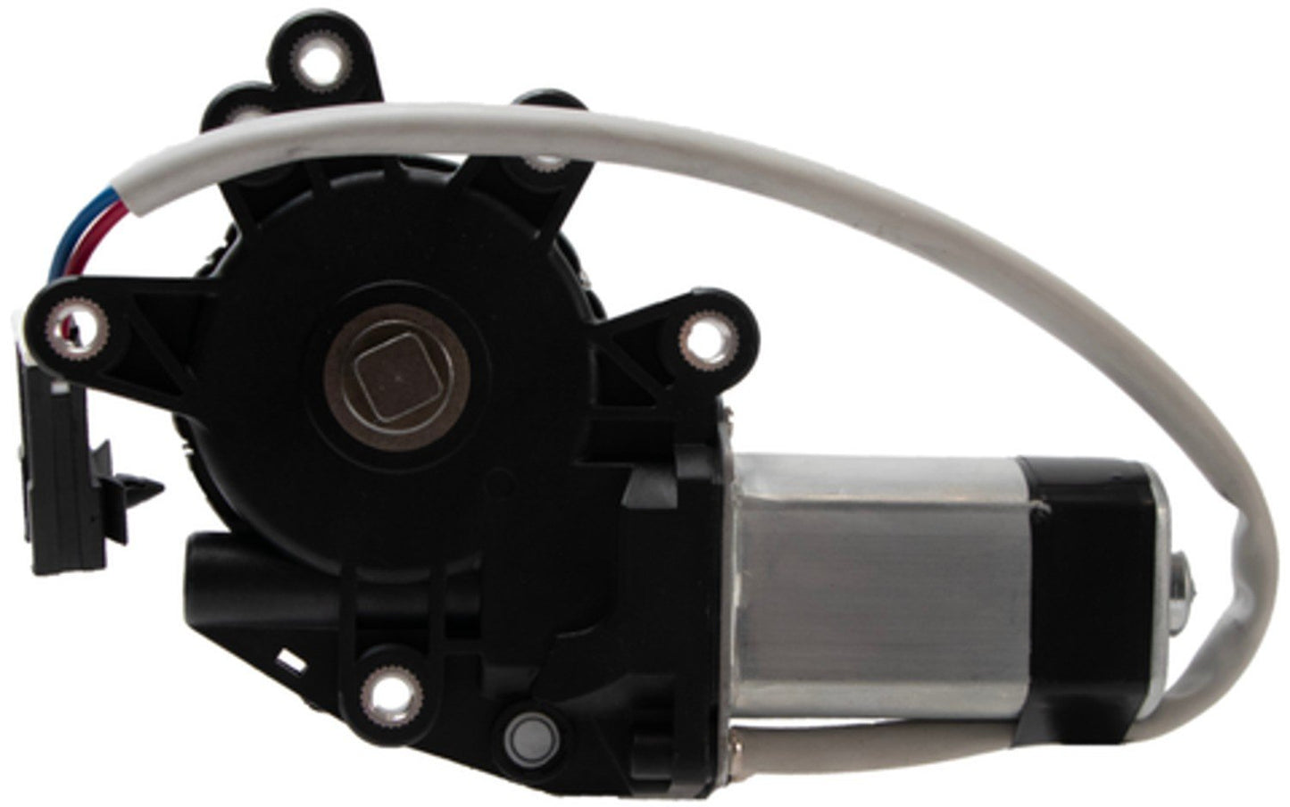 Angle View of Front Left Power Window Motor ACI 88255