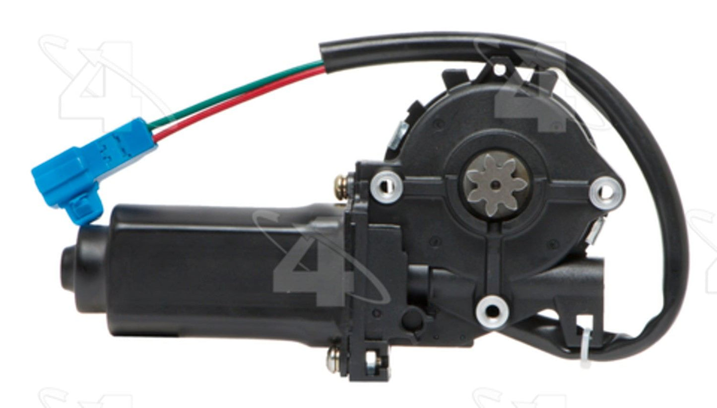 Front View of Front Left Power Window Motor ACI 88366