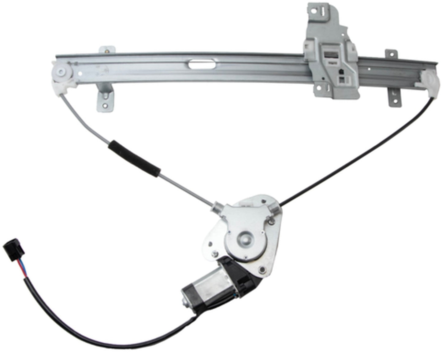 Angle View of Front Left Power Window Motor and Regulator Assembly ACI 88436