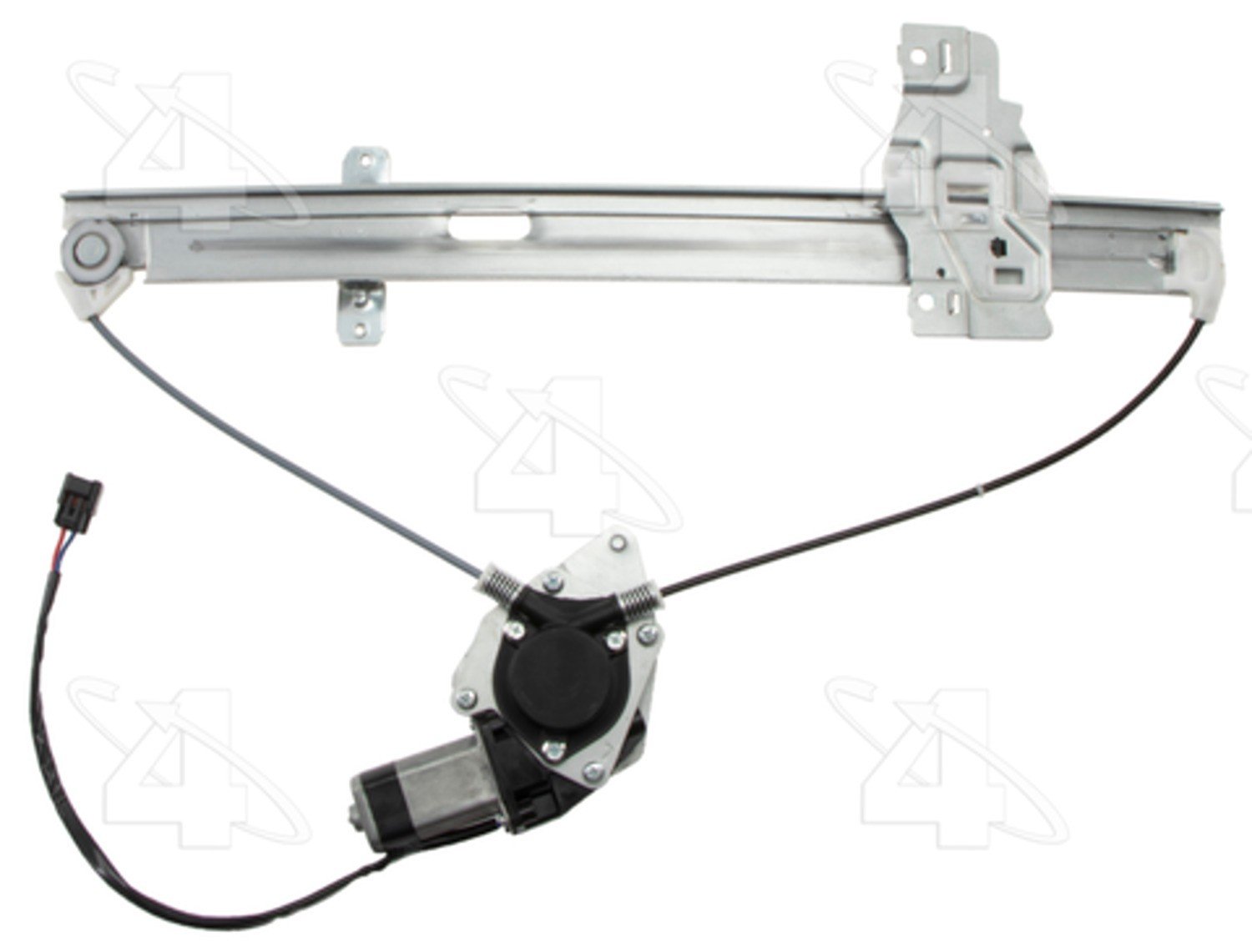 Angle View of Rear Left Power Window Motor and Regulator Assembly ACI 88438