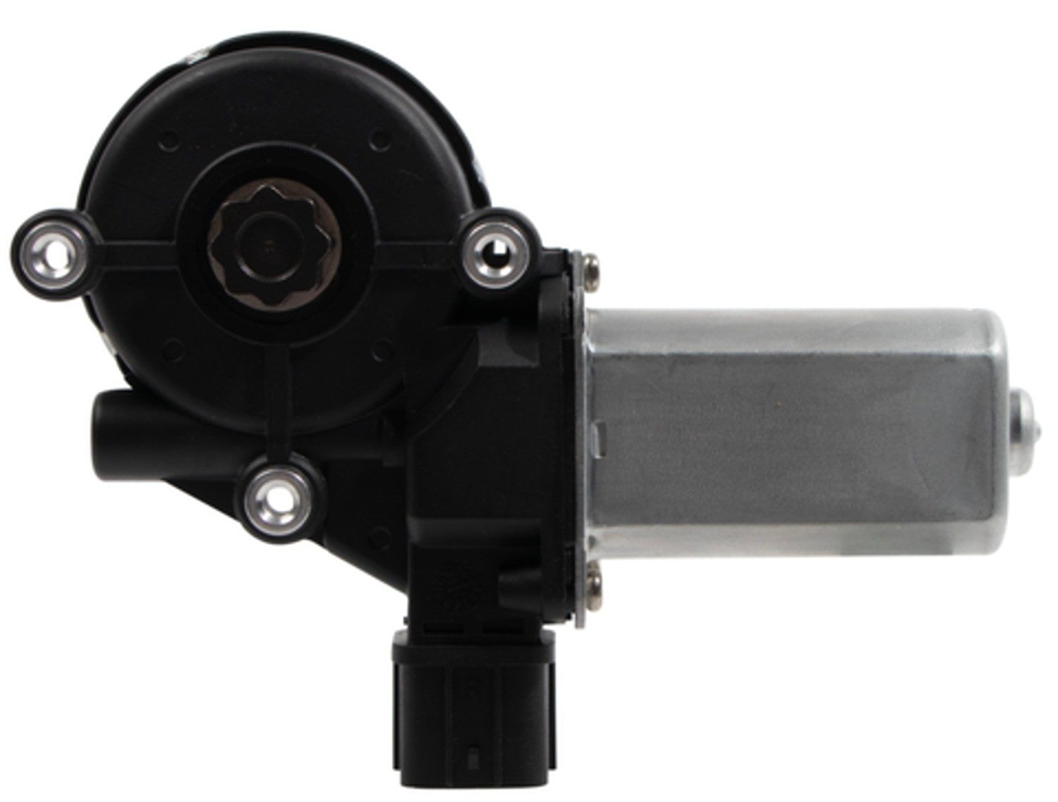 Angle View of Front Left Power Window Motor ACI 88516