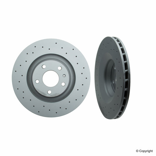 Top View of Disc Brake Rotor ZIMMERMANN 100331952