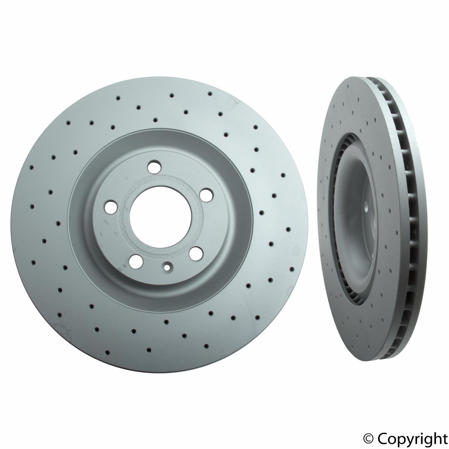 Top View of Disc Brake Rotor ZIMMERMANN 100332652