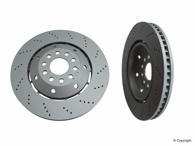 Front View of Disc Brake Rotor ZIMMERMANN 100334070