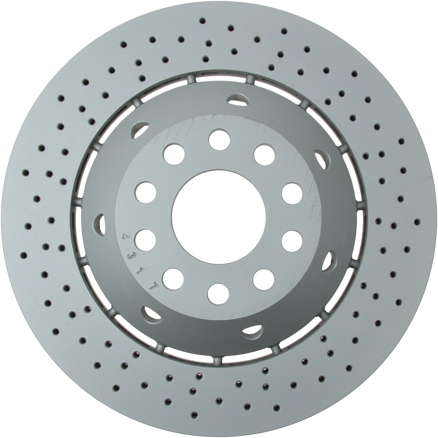 Front View of Disc Brake Rotor ZIMMERMANN 100334170