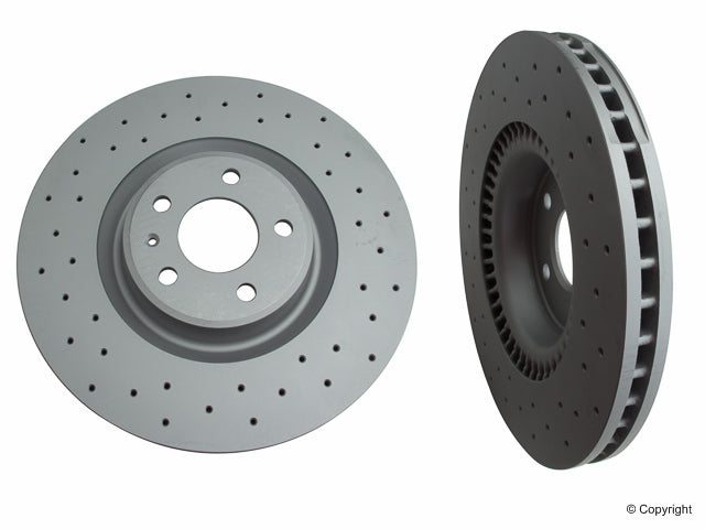 Front View of Disc Brake Rotor ZIMMERMANN 100335752