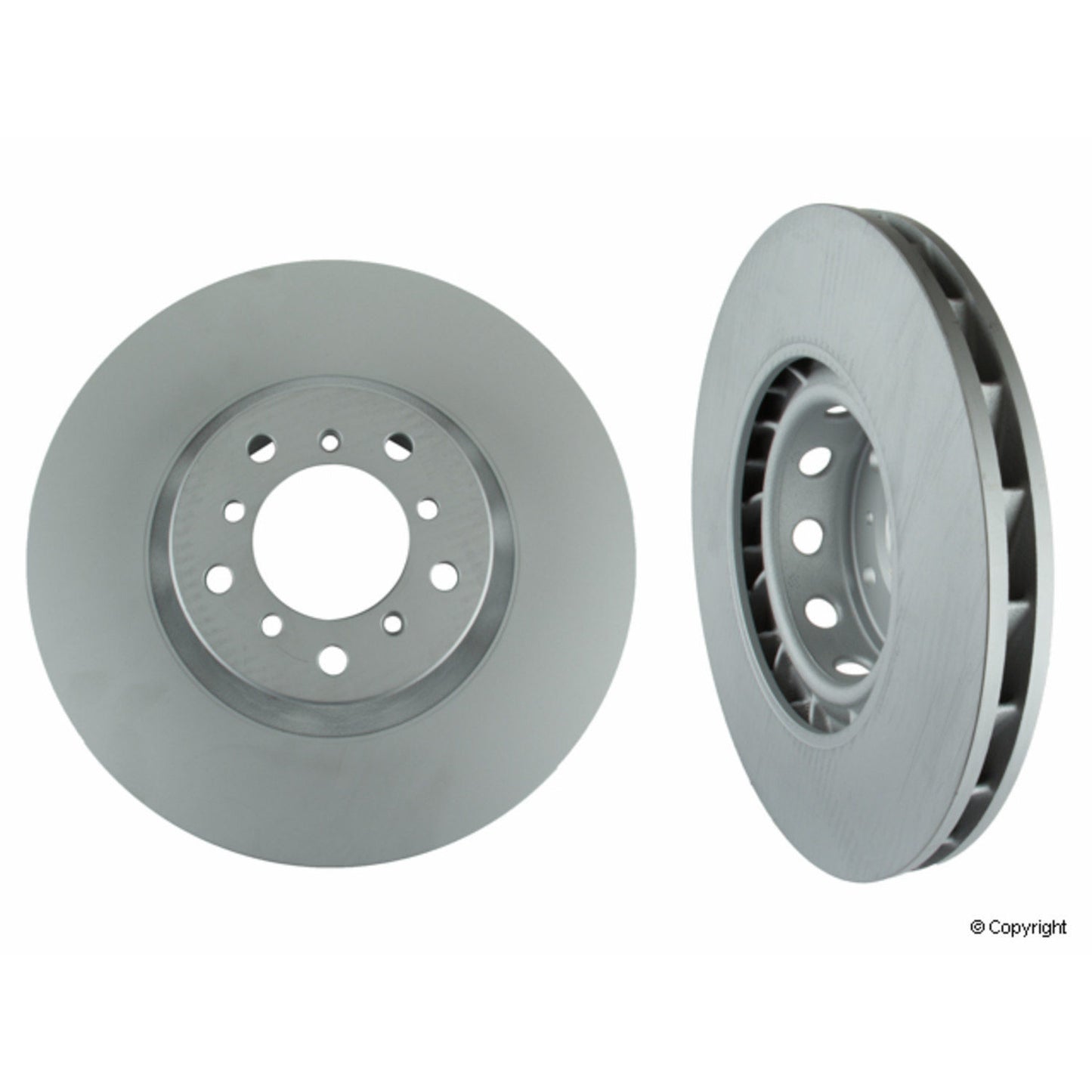 Front View of Disc Brake Rotor ZIMMERMANN 150346820