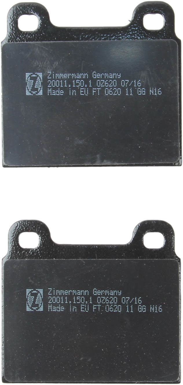 Back View of Disc Brake Pad Set ZIMMERMANN 200111501