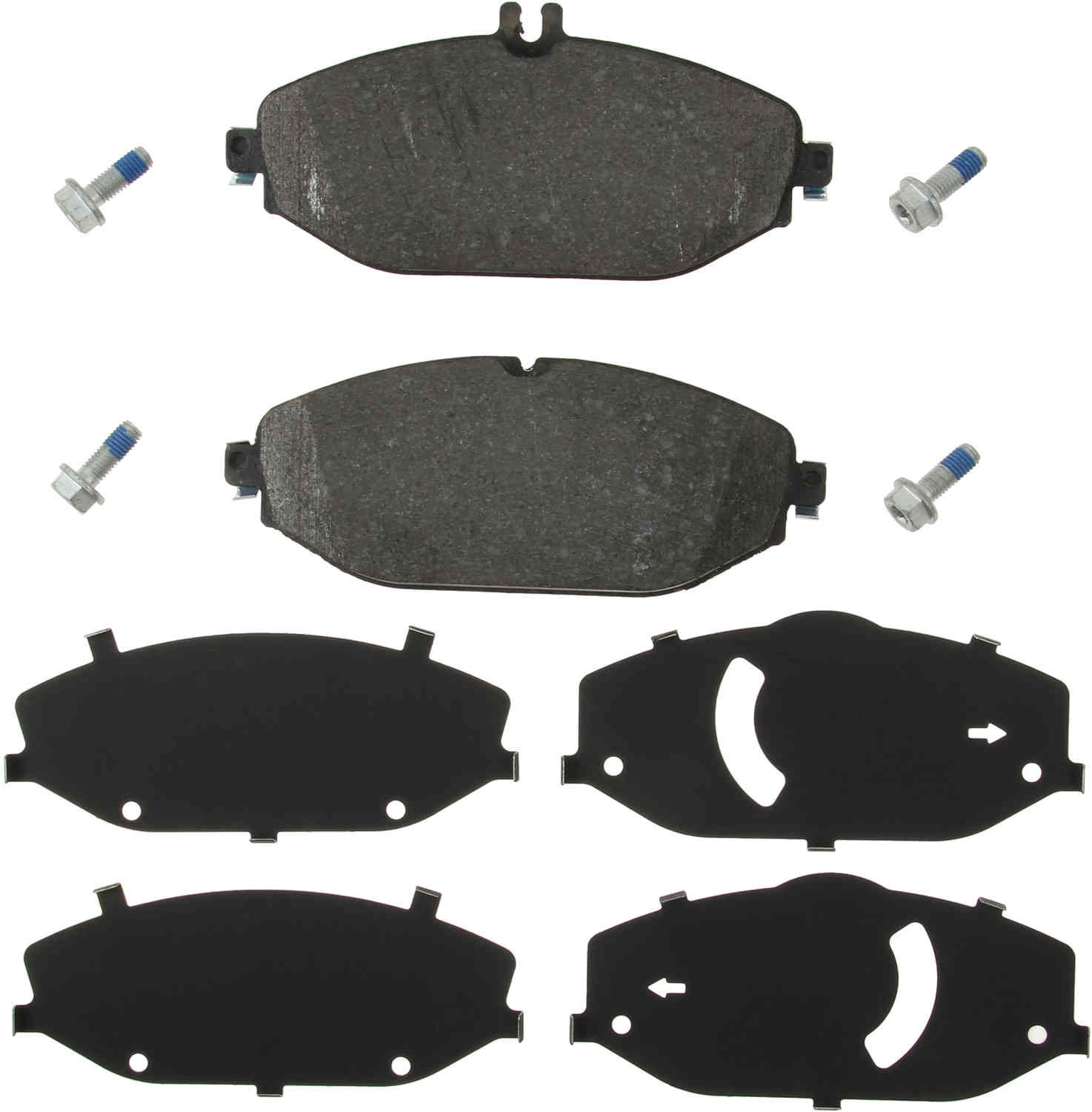 Top View of Front Disc Brake Pad Set ZIMMERMANN 22076.190.1