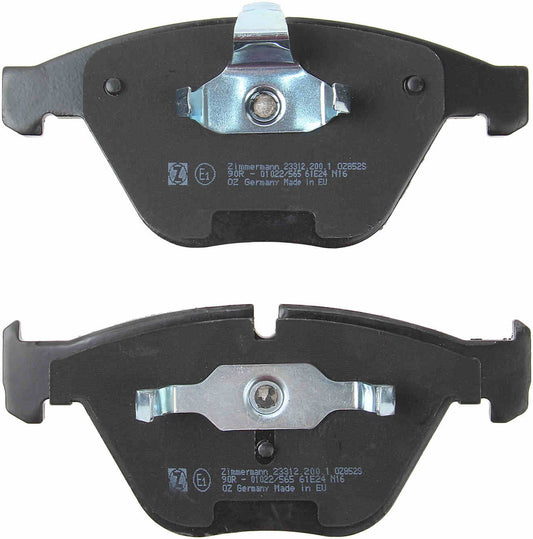 Back View of Disc Brake Pad Set ZIMMERMANN 233122001