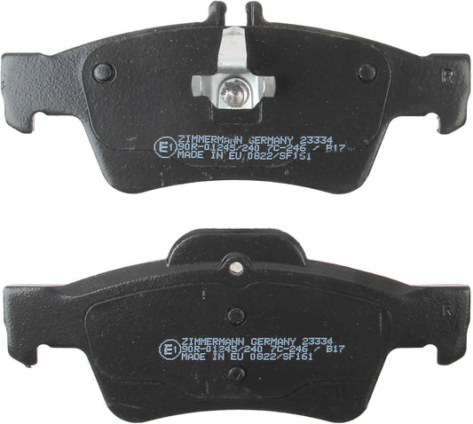 Back View of Rear Disc Brake Pad Set ZIMMERMANN 23334.165.1