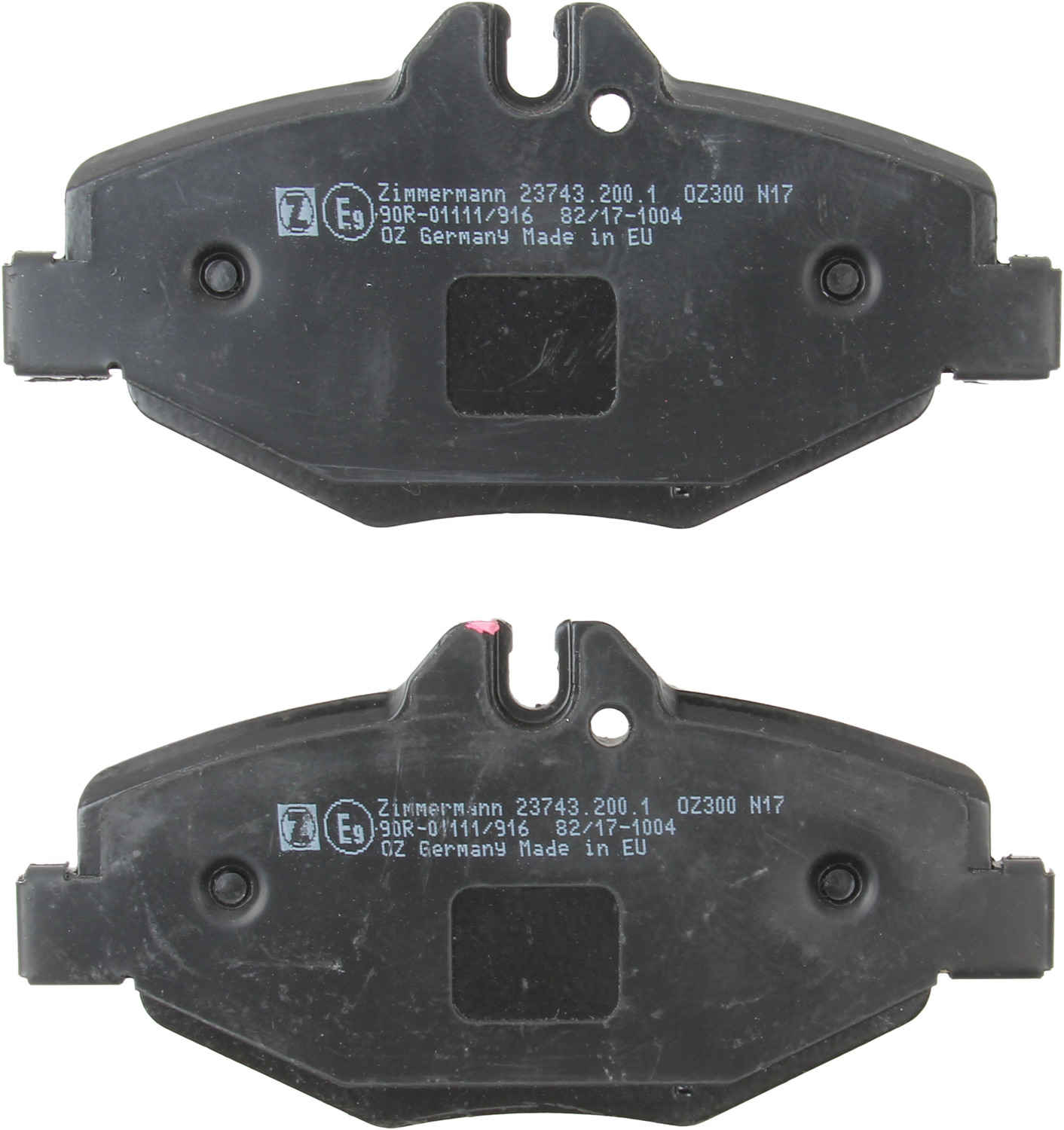 Back View of Front Disc Brake Pad Set ZIMMERMANN 23743.200.1