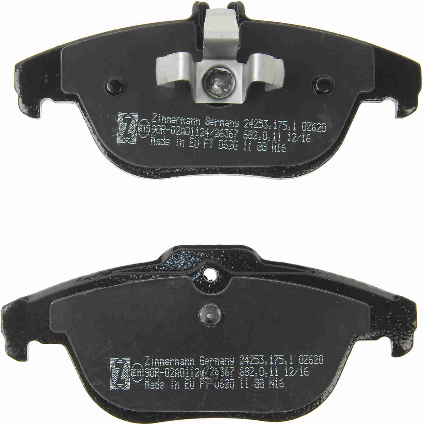 Back View of Rear Disc Brake Pad Set ZIMMERMANN 24253.175.1