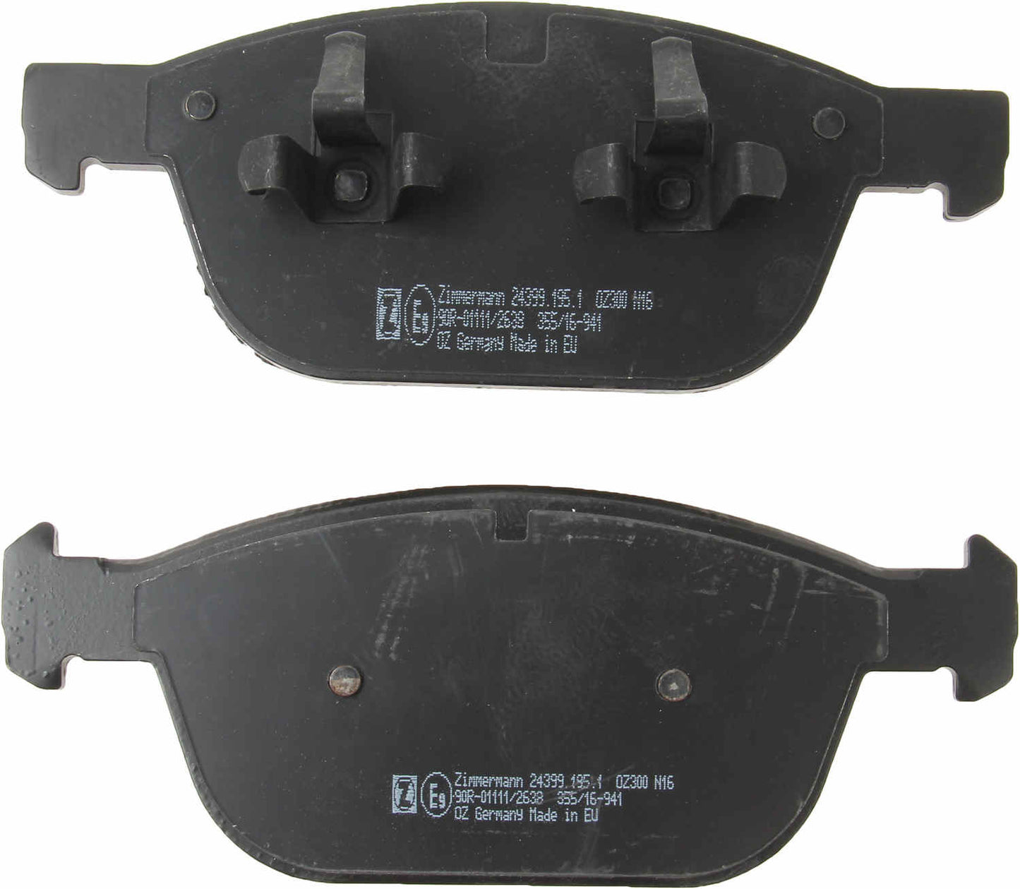 Back View of Disc Brake Pad Set ZIMMERMANN 243991951