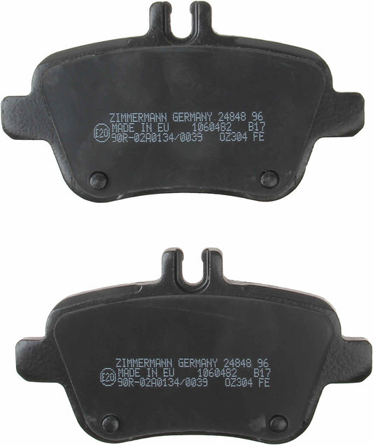 Back View of Rear Disc Brake Pad Set ZIMMERMANN 24848.185.1